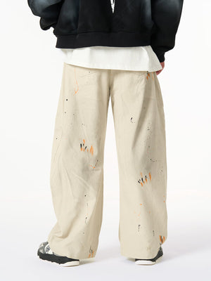 Retro Inkjet Dirty Dyed Barrel Pants - thumbnail 4
