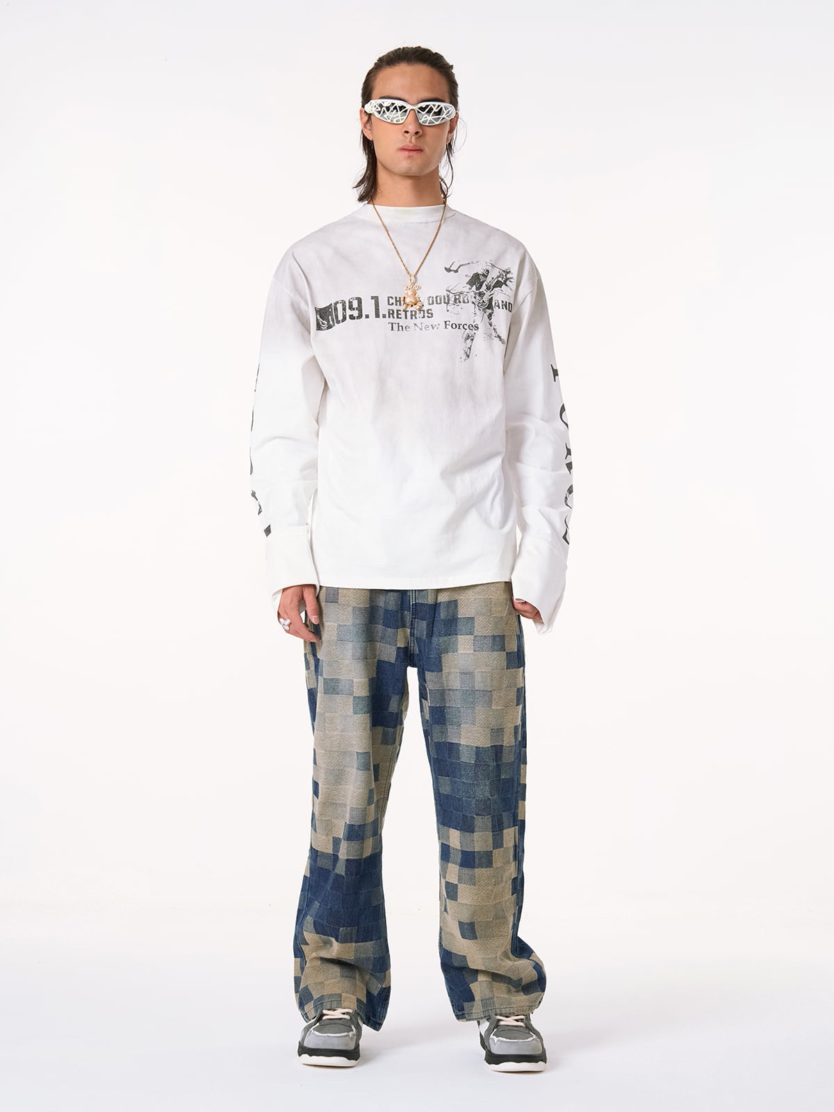 Distressed NO. 09 Long Sleeve T-Shirt - image 14