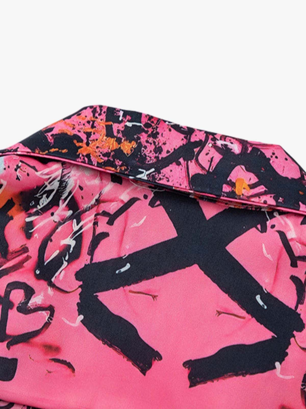 Graffiti Print Short-Sleeved Shirt - image 4