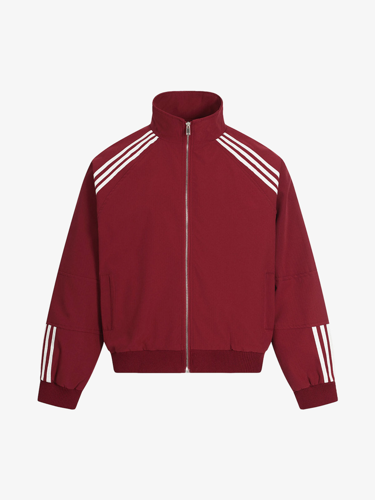 Striped Zip-Up Track Jacket and Wide-Leg Track Pants Set | Xokool