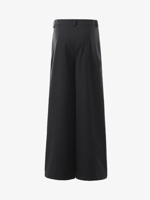 Retro Structured Asymmetric Baggy Pants - thumbnail 3