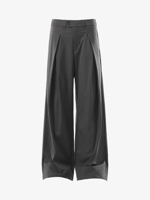 Pleated Drape Bootcut Suit Pants - thumbnail 1