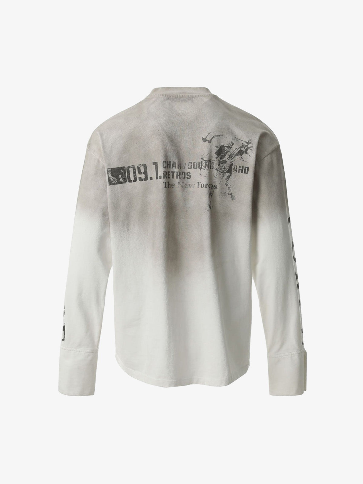 Distressed NO. 09 Long Sleeve T-Shirt - image 4
