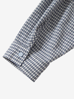 Double-layered Plaid Deconstructed Shirt - thumbnail 9