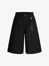 Deconstructed Drop-Effect Casual Jort