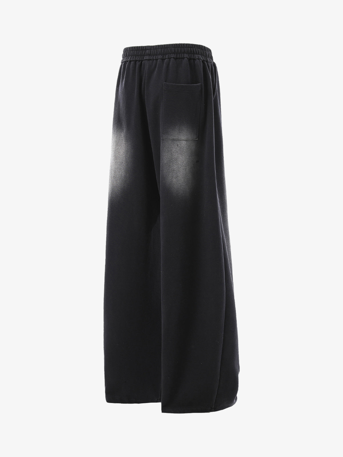 French Terry Distressed Gradient Drawstring Wide Leg Pants - image 6