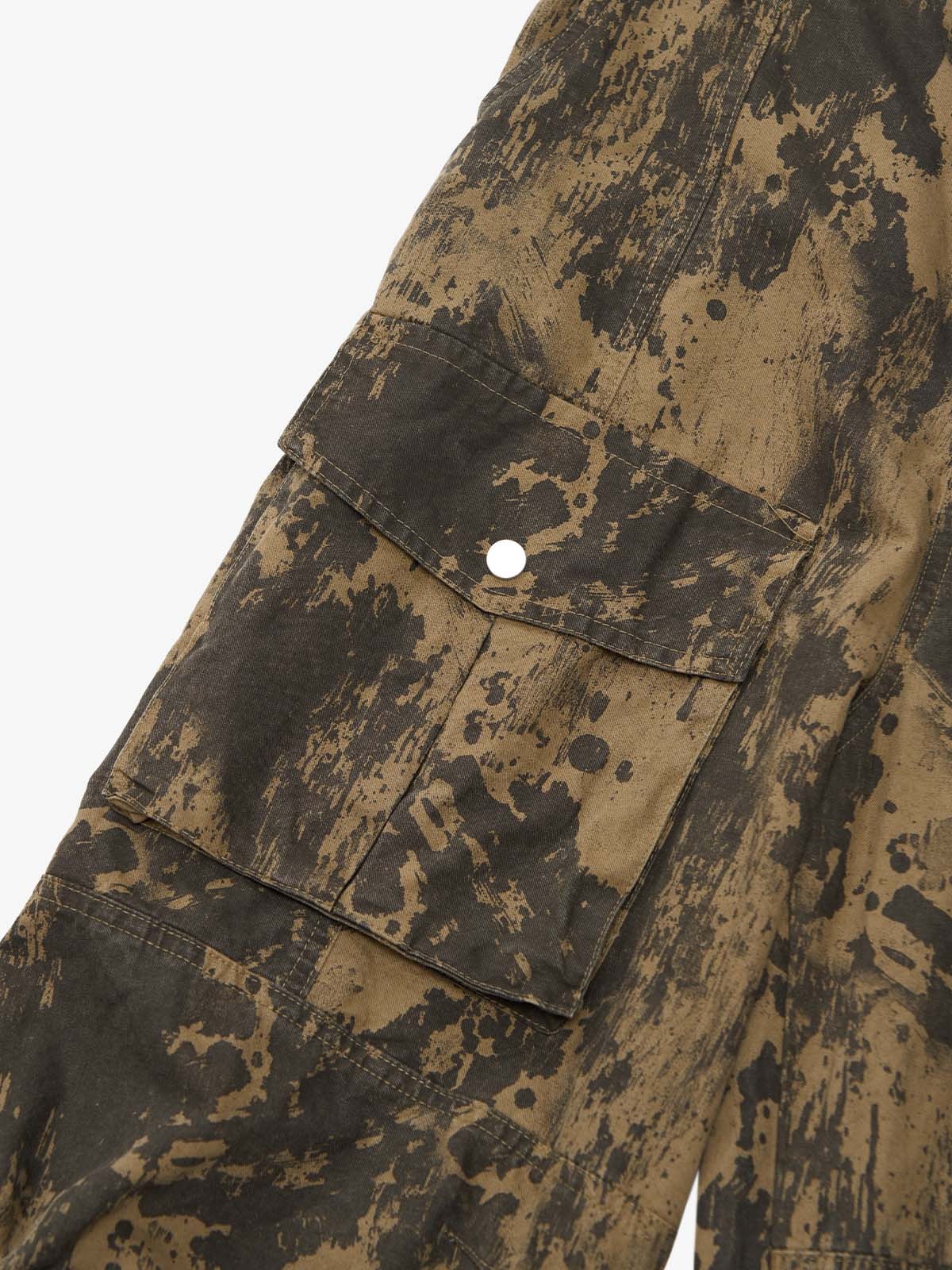 Hip-Hop Camouflage Multi-Pocket Cargo Pants - image 18