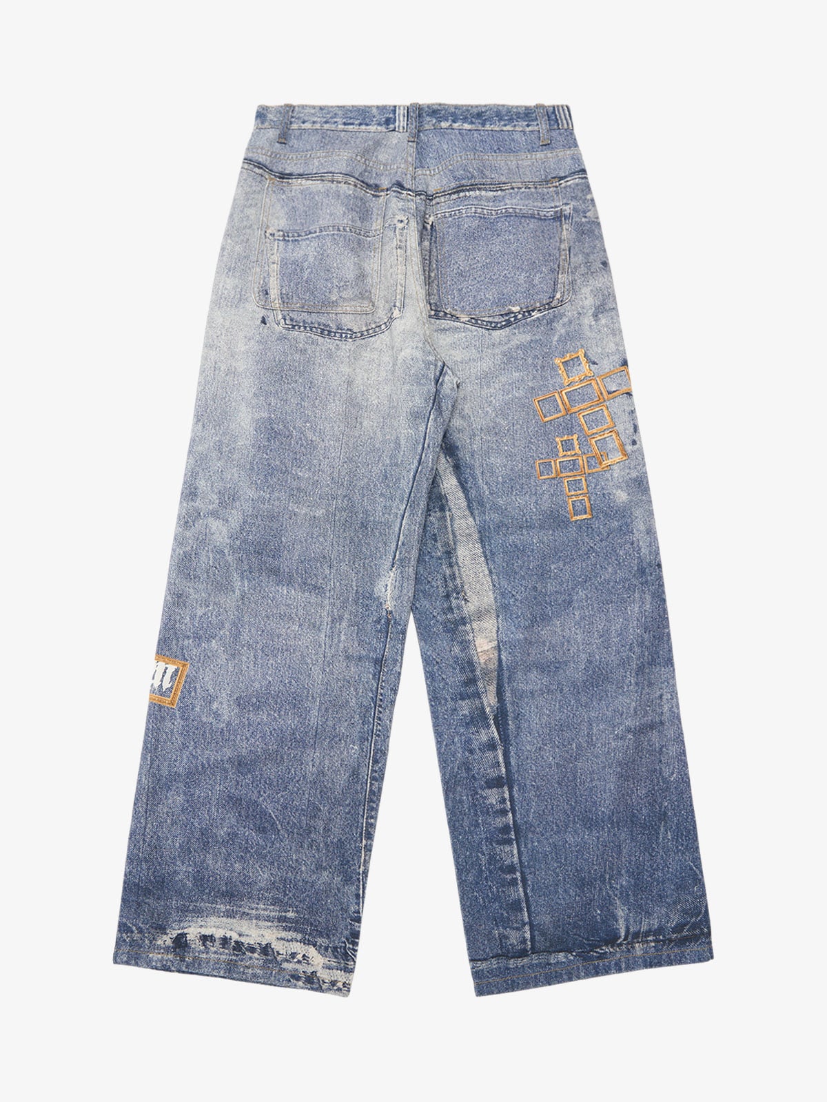 パンツ MAZZ print denim Frame Cross Print Denim Jeans | Xokool