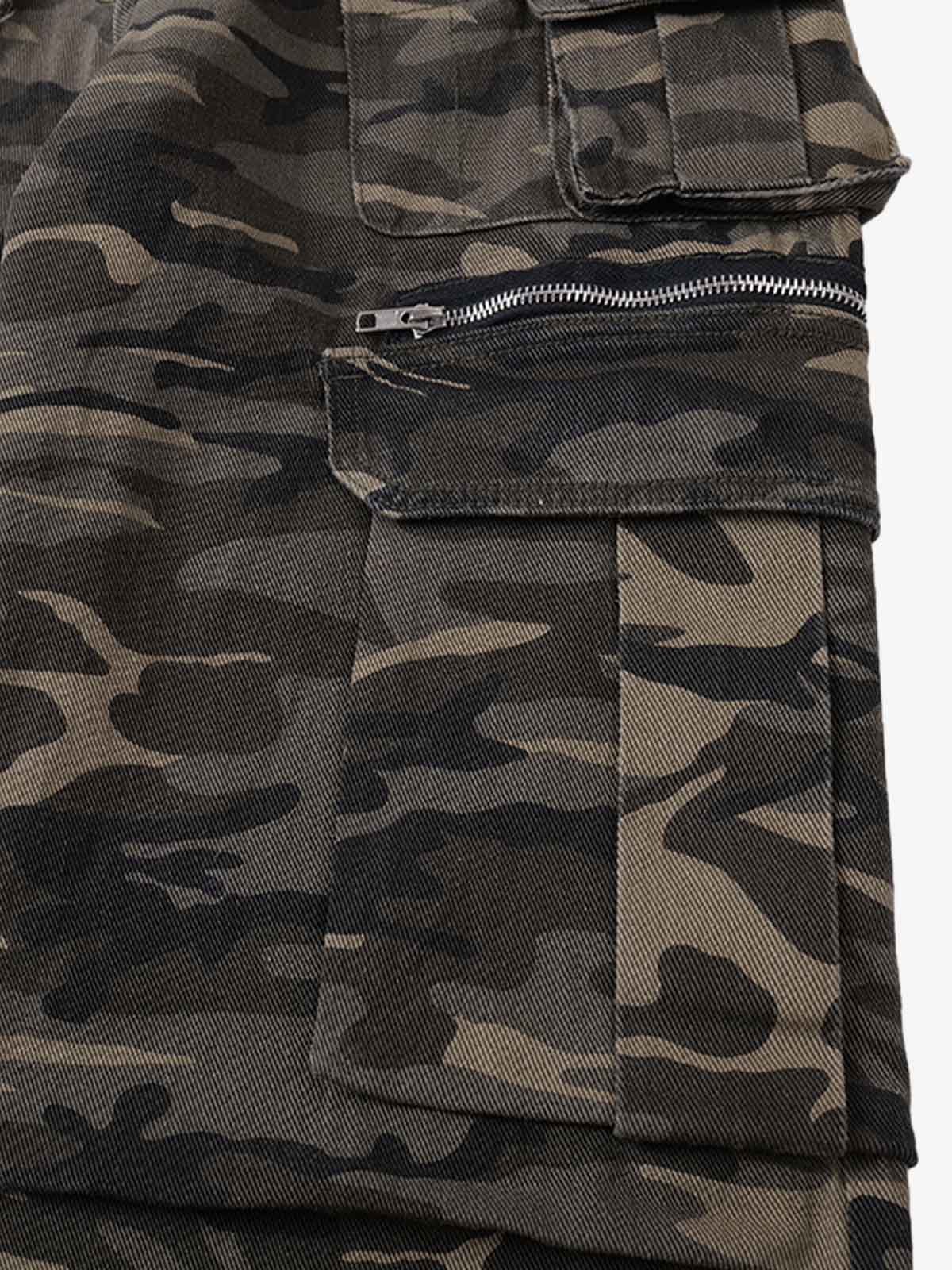 Functional Camouflage Multi-Pocket Work Pants - image 6