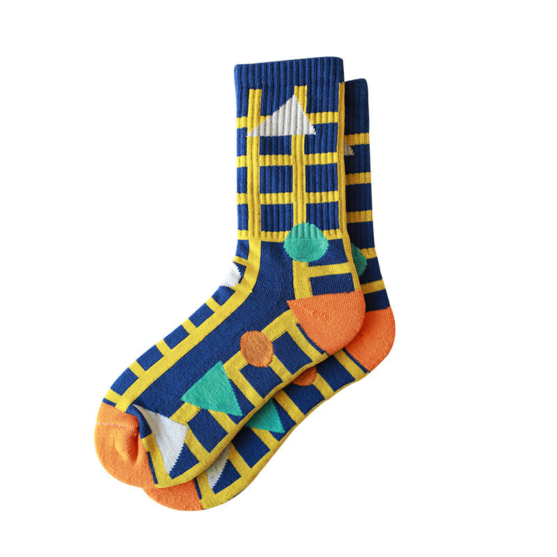 Street Hip Hop Socks Neon Polka Dot Urban Style - 19904