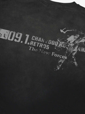 Distressed NO. 09 Long Sleeve T-Shirt - thumbnail 18