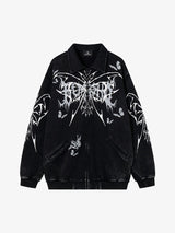 Punk Gothic Butterfly Graphic Streetwear Jacket