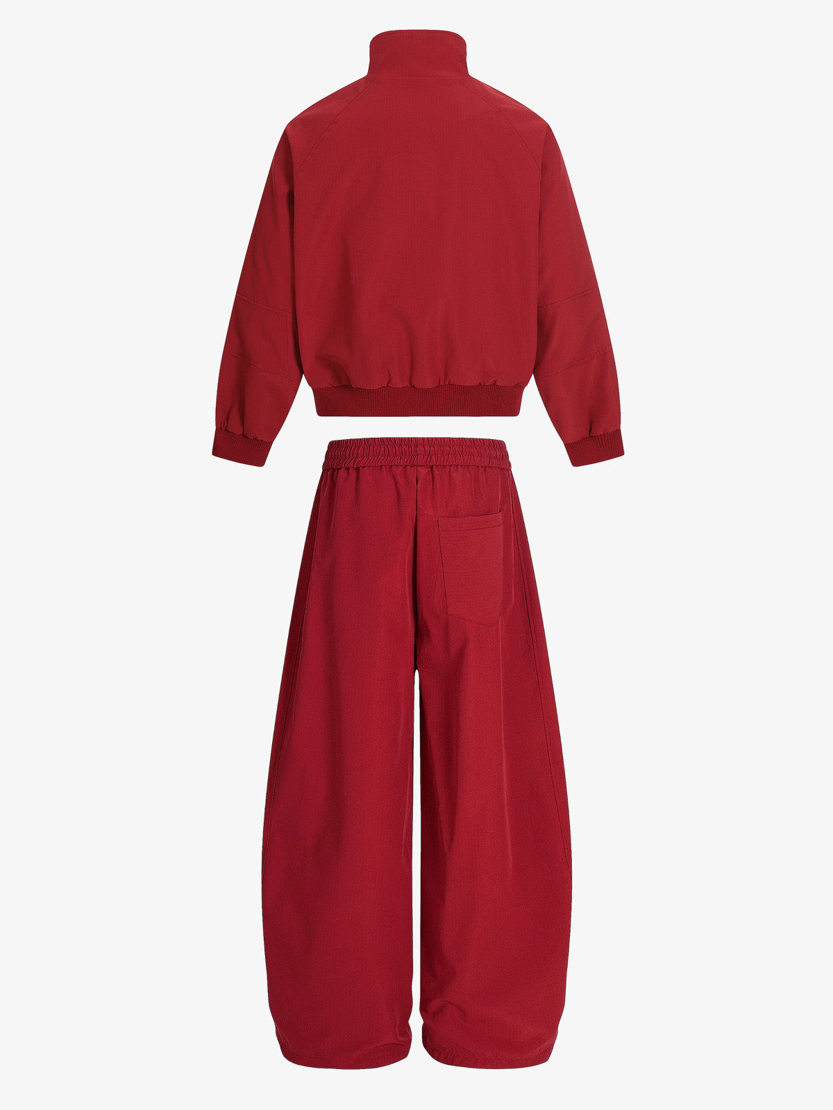 Striped Zip-Up Track Jacket and Wide-Leg Track Pants Set | Xokool