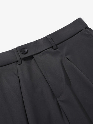 Pleated Drape Bootcut Suit Pants - thumbnail 9