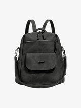 Suede Simple Dual-Use Large Capacity Backpack