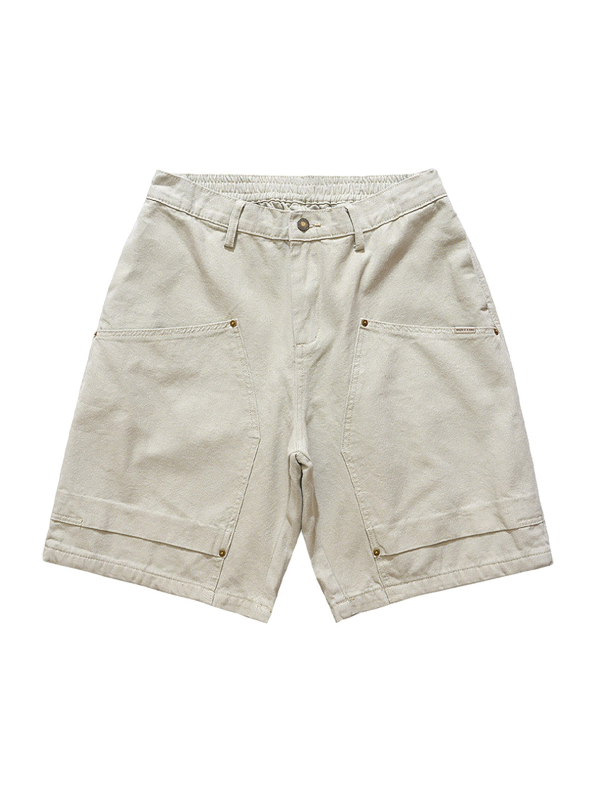 Retro Structured  Design Cargo Shorts