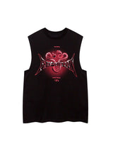 Bring edge to your wardrobe with the Aborfend Tank Top — a bold blend of comfort and attitude. Crafted from a soft, breathable cotton blend, this sleeveless top features a striking gothic-inspired graphic print, paired with a classic crew neck for all-day