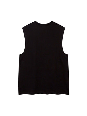 Bring edge to your wardrobe with the Aborfend Tank Top — a bold blend of comfort and attitude. Crafted from a soft, breathable cotton blend, this sleeveless top features a striking gothic-inspired graphic print, paired with a classic crew neck for all-day