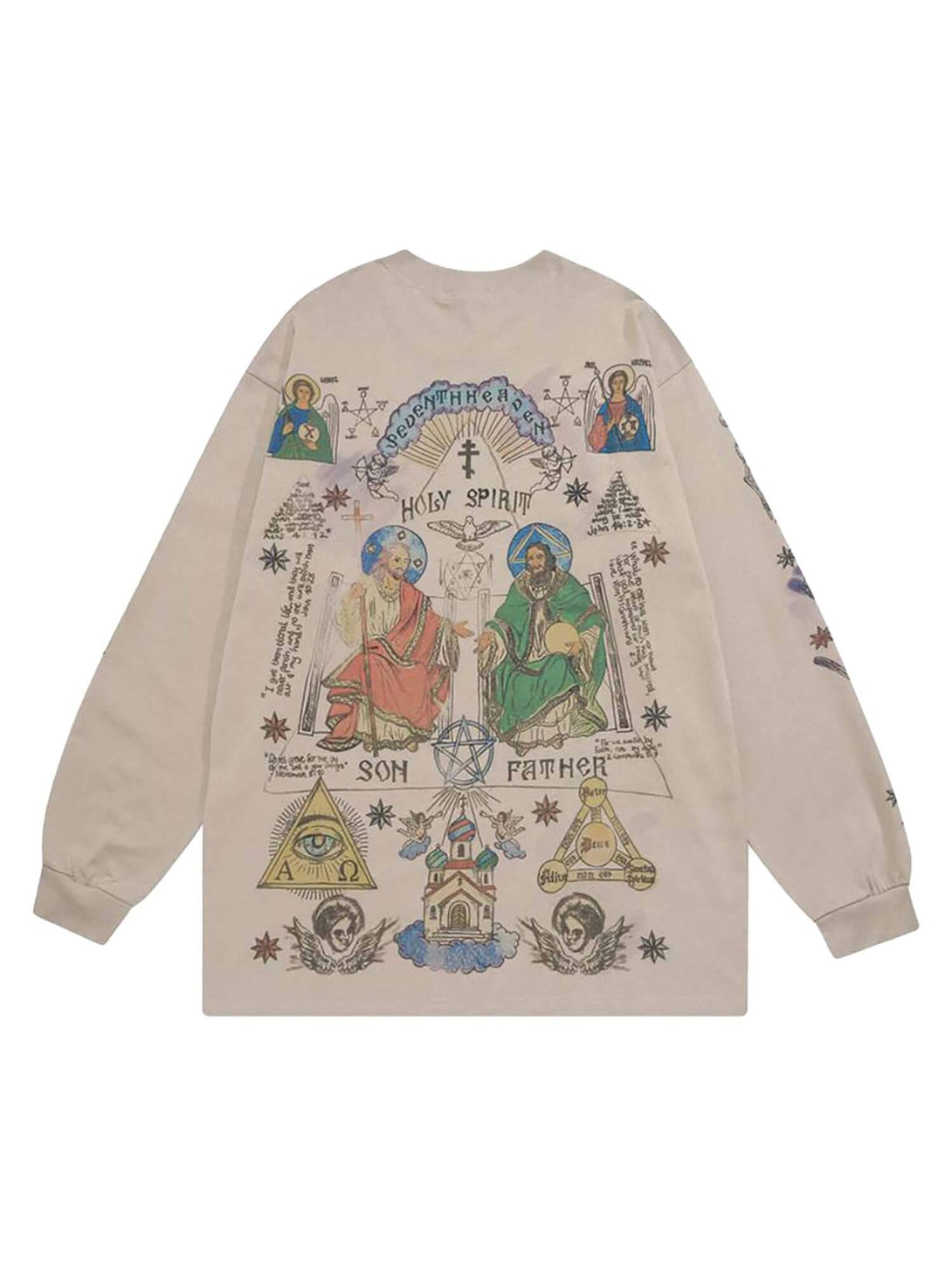 Stand out with effortless flair in the American High Street Graffiti Long Sleeve T Shirt. Crafted from a soft cotton blend, this shirt features detailed allover graphic prints inspired by vintage street art and urban graffiti. With a relaxed fit, classic