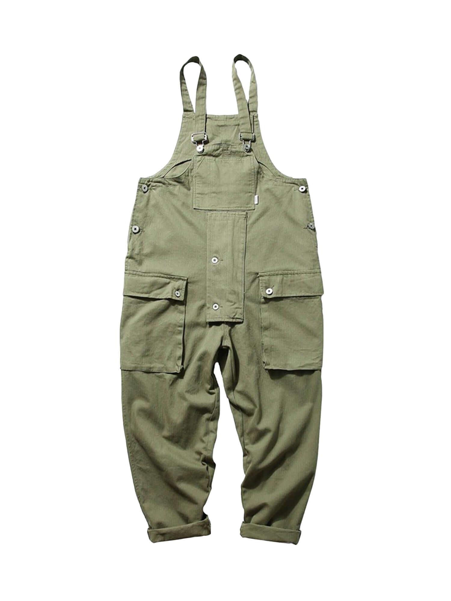 Redefine casual comfort with the Cargo Overall Pants — a stylish and functional piece that brings workwear edge to everyday outfits. Made from sturdy denim, these overalls feature adjustable shoulder straps, a button closure, and multiple front pockets fo