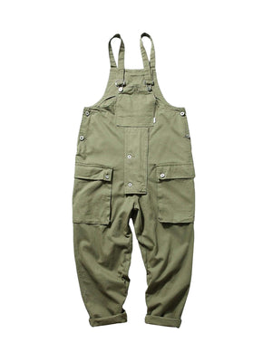 Redefine casual comfort with the Cargo Overall Pants — a stylish and functional piece that brings workwear edge to everyday outfits. Made from sturdy denim, these overalls feature adjustable shoulder straps, a button closure, and multiple front pockets fo