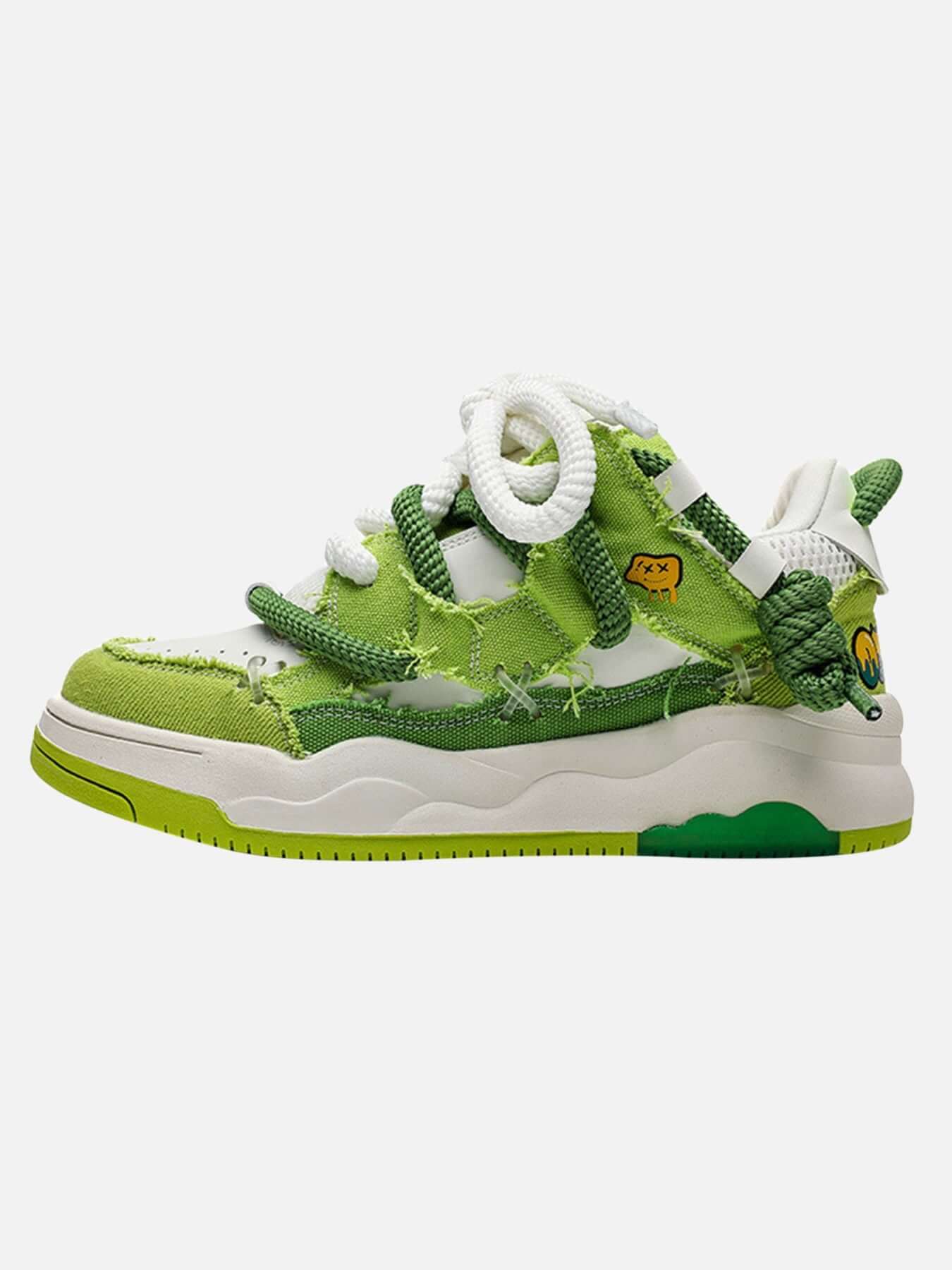 Stay comfortable and stylish with the Casual Contrast Color Platform Sneakers — designed for active days and street-smart looks. Crafted from synthetic leather with breathable mesh panels, these sneakers feature an adjustable velcro strap for a secure fit