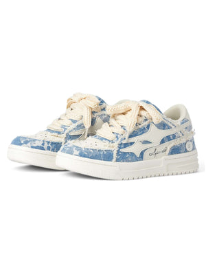 Step into everyday style with the Casual White Board Shoes — a clean and modern essential for casual and streetwear looks. Crafted from premium leather, these low-top sneakers feature a perforated design for breathability, a chunky sole for height and sup