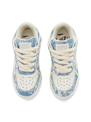 Step into everyday style with the Casual White Board Shoes — a clean and modern essential for casual and streetwear looks. Crafted from premium leather, these low-top sneakers feature a perforated design for breathability, a chunky sole for height and sup
