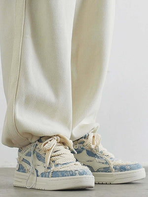 Step into everyday style with the Casual White Board Shoes — a clean and modern essential for casual and streetwear looks. Crafted from premium leather, these low-top sneakers feature a perforated design for breathability, a chunky sole for height and sup