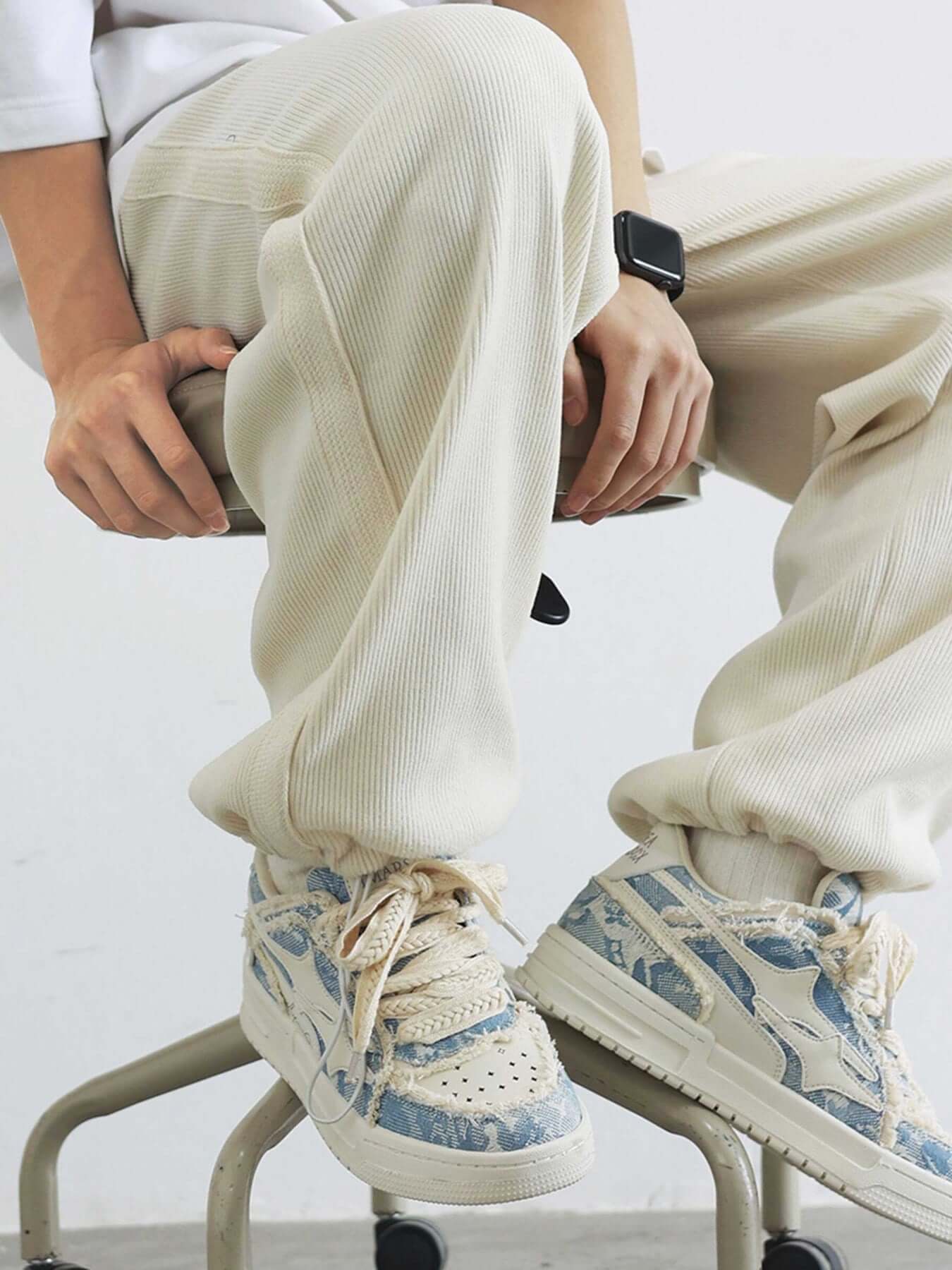 Step into everyday style with the Casual White Board Shoes — a clean and modern essential for casual and streetwear looks. Crafted from premium leather, these low-top sneakers feature a perforated design for breathability, a chunky sole for height and sup