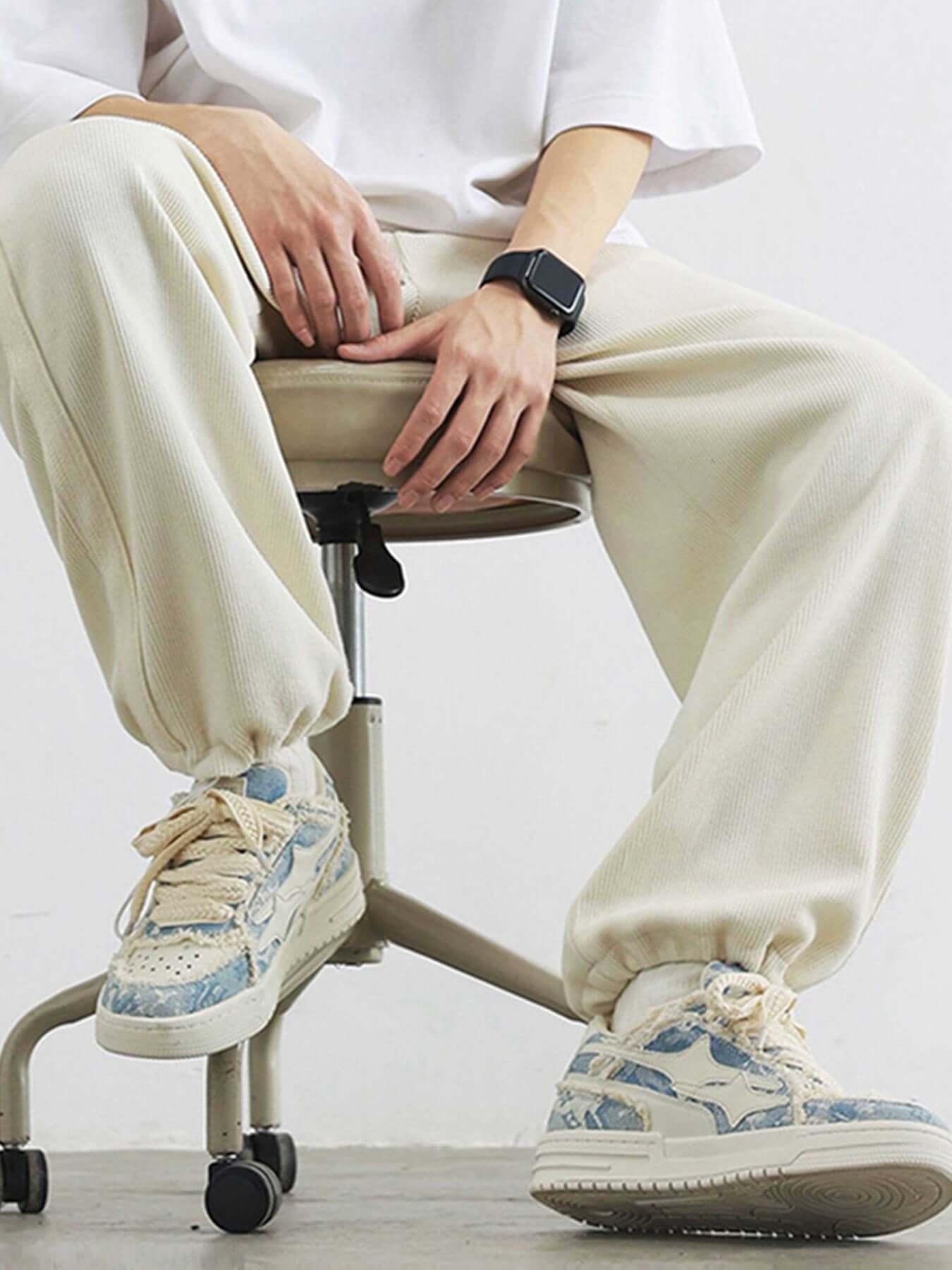 Step into everyday style with the Casual White Board Shoes — a clean and modern essential for casual and streetwear looks. Crafted from premium leather, these low-top sneakers feature a perforated design for breathability, a chunky sole for height and sup