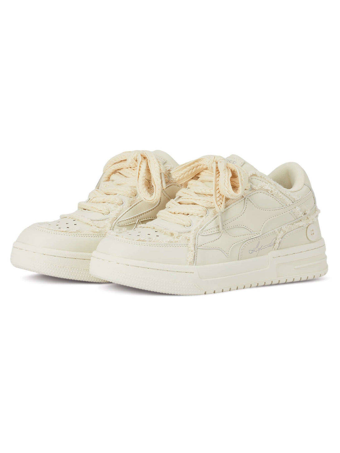 Step into everyday style with the Casual White Board Shoes — a clean and modern essential for casual and streetwear looks. Crafted from premium leather, these low-top sneakers feature a perforated design for breathability, a chunky sole for height and sup