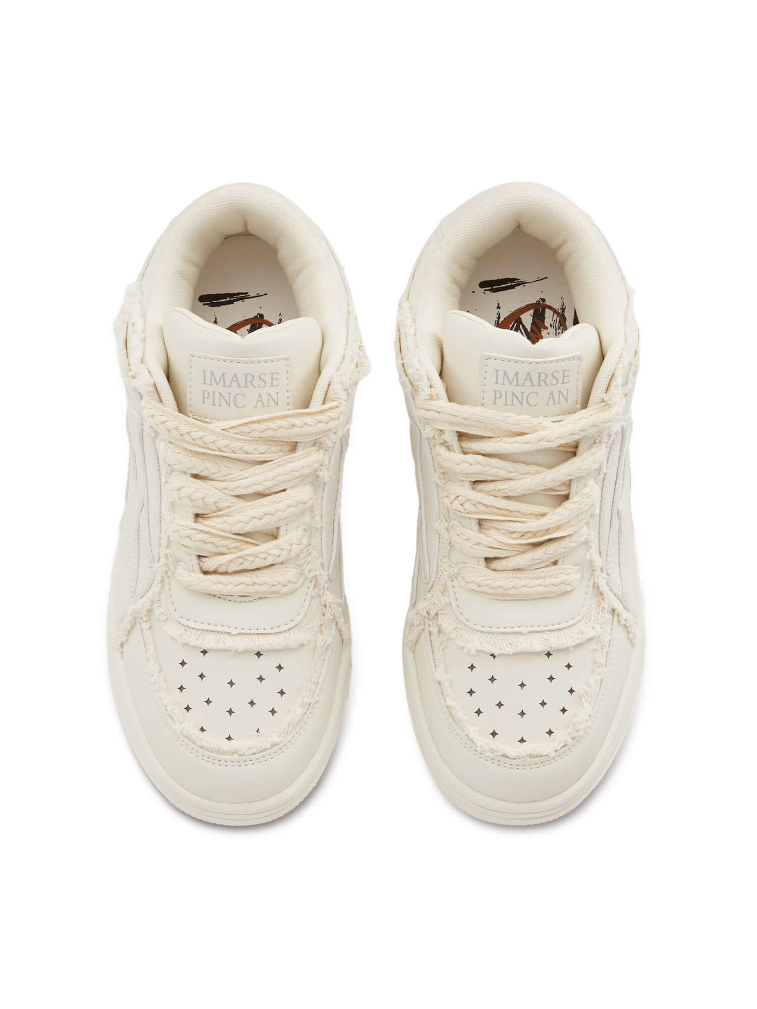 Step into everyday style with the Casual White Board Shoes — a clean and modern essential for casual and streetwear looks. Crafted from premium leather, these low-top sneakers feature a perforated design for breathability, a chunky sole for height and sup