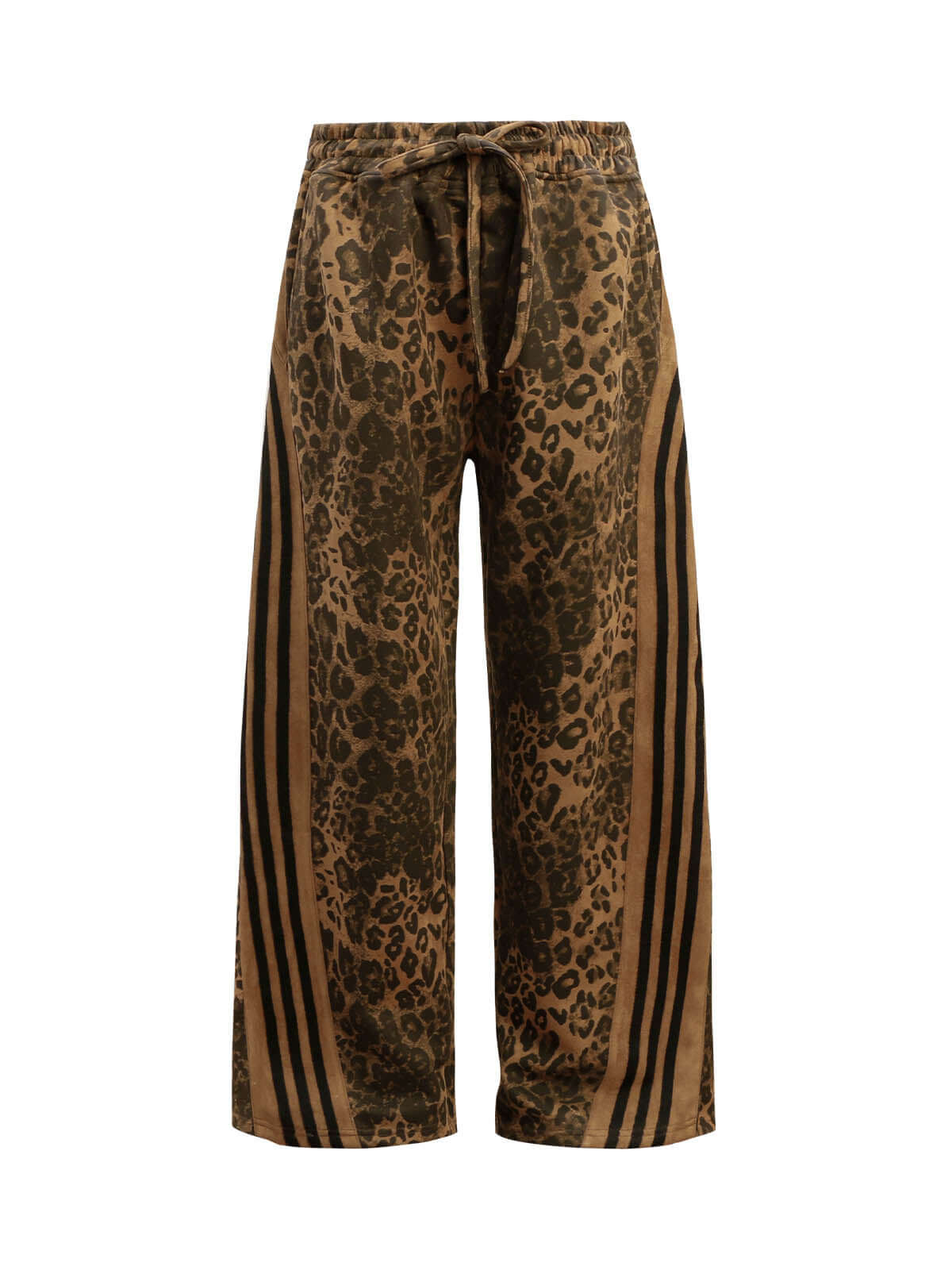 Make a fearless style statement with the Cheetah Print Suede Tracksuit. Crafted from soft and cozy faux fur, this bold matching set includes a zip-up jacket and matching pants, both featuring a standout leopard print design. Designed with ribbed cuffs and