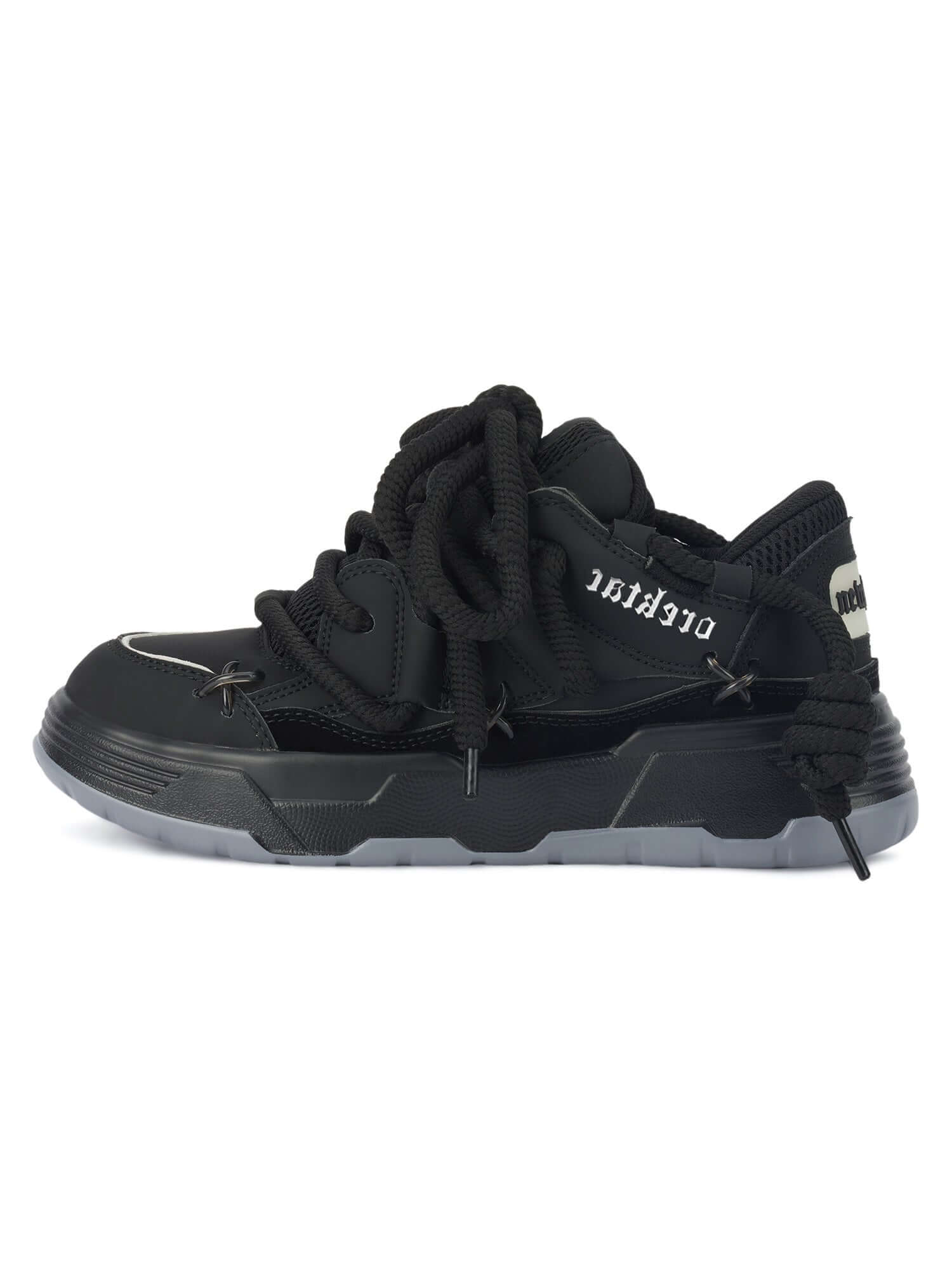 Step into bold comfort with the Chunky Rope Shoes — a modern essential for urban fashion lovers. Crafted from durable synthetic leather with breathable mesh panels, these sneakers feature reflective details for enhanced visibility, a chunky cushioned sole
