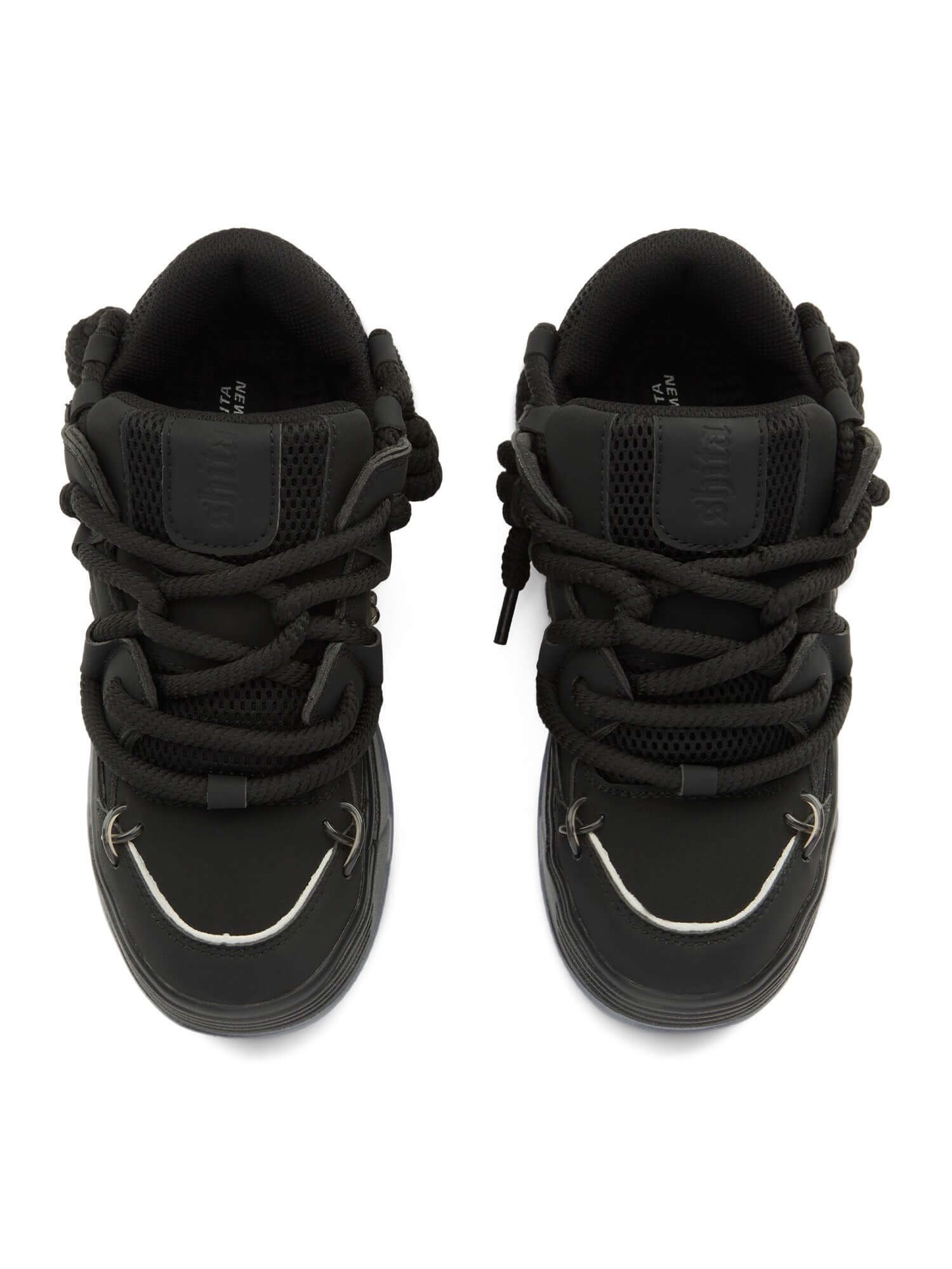 Step into bold comfort with the Chunky Rope Shoes — a modern essential for urban fashion lovers. Crafted from durable synthetic leather with breathable mesh panels, these sneakers feature reflective details for enhanced visibility, a chunky cushioned sole