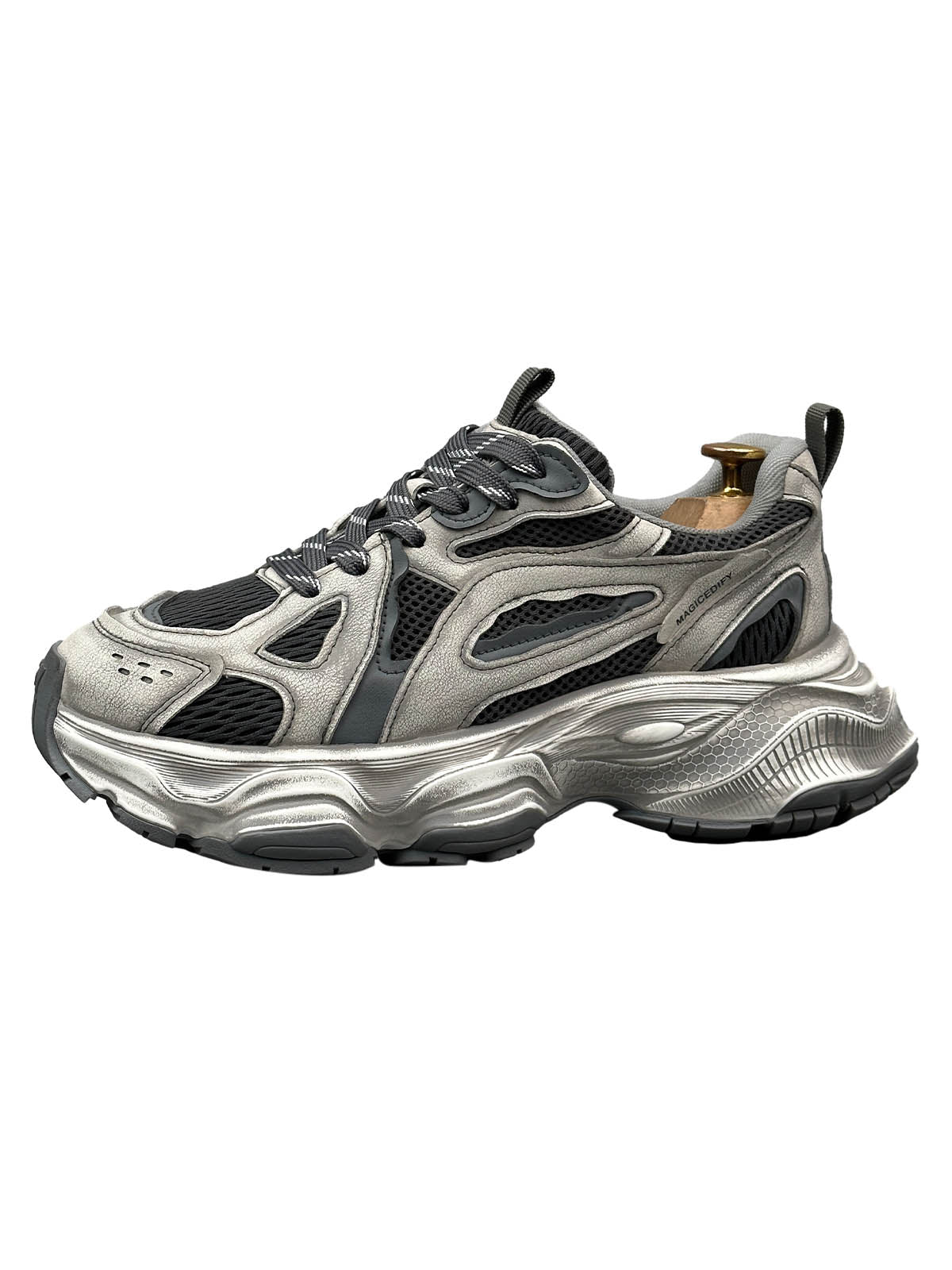 Chunky Sole Breathable Running Sneakers Streetwear