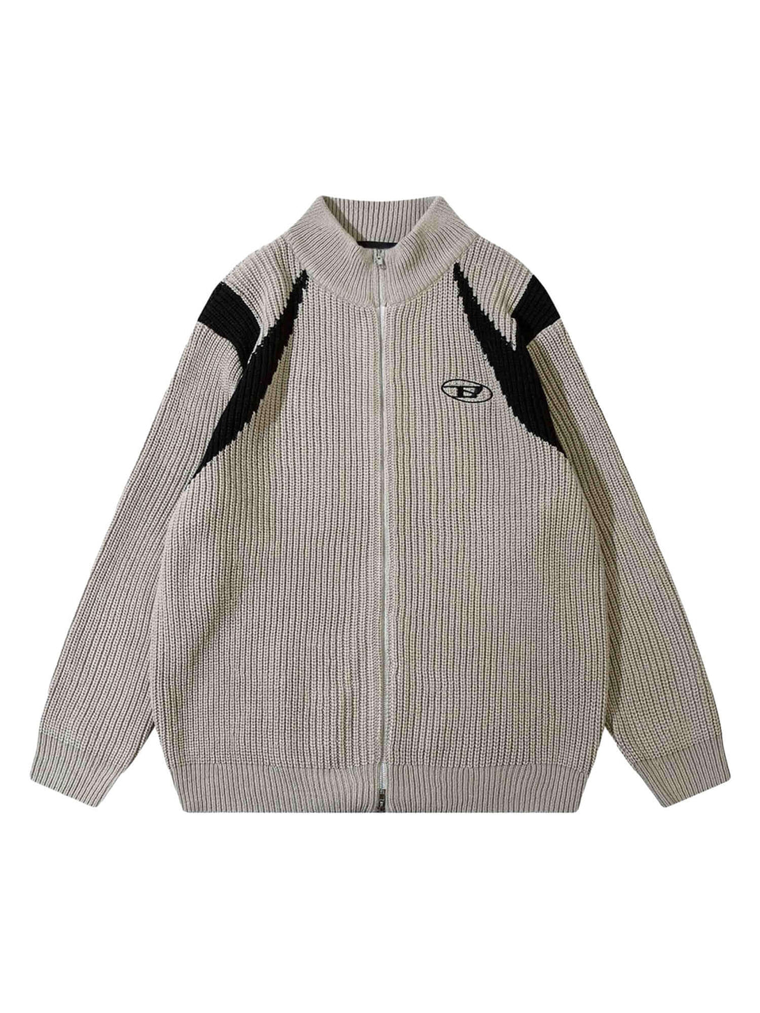 Upgrade your casual wardrobe with the Color Block Zipper Sweater Jacket. Crafted from a breathable cotton blend, this stylish jacket features bold contrast panels and a vintage-inspired color block design. Designed with a full zipper closure, ribbed cuffs