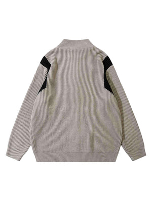 Upgrade your casual wardrobe with the Color Block Zipper Sweater Jacket. Crafted from a breathable cotton blend, this stylish jacket features bold contrast panels and a vintage-inspired color block design. Designed with a full zipper closure, ribbed cuffs