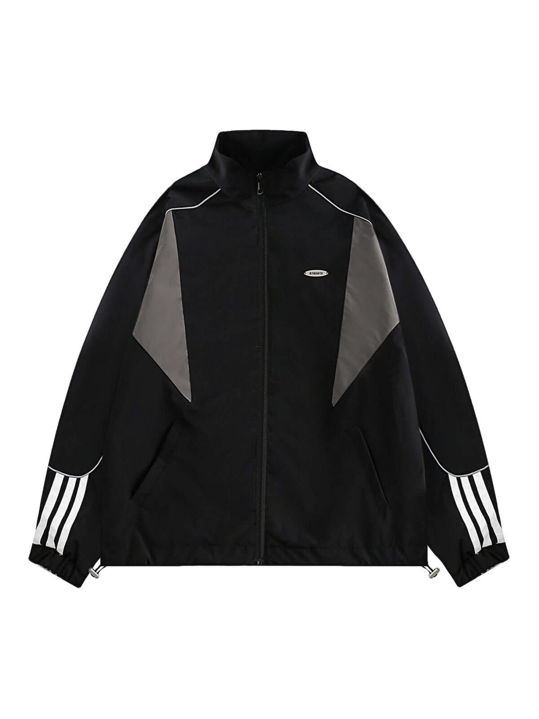 Upgrade your active streetwear look with the Contrast Color Patchwork Track Jacket — a lightweight and functional piece built for movement and modern style. Made from durable polyester, this jacket features reflective stripes for visibility, breathable me