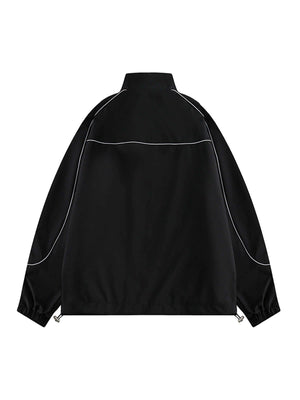 Upgrade your active streetwear look with the Contrast Color Patchwork Track Jacket — a lightweight and functional piece built for movement and modern style. Made from durable polyester, this jacket features reflective stripes for visibility, breathable me