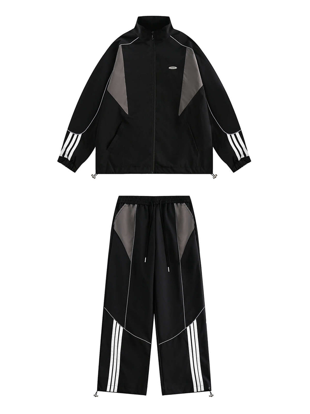 Upgrade your active streetwear look with the Contrast Color Patchwork Track Jacket — a lightweight and functional piece built for movement and modern style. Made from durable polyester, this jacket features reflective stripes for visibility, breathable me