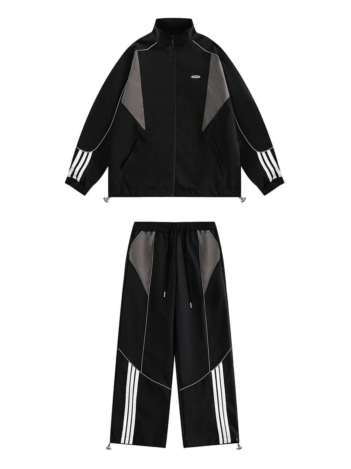 Upgrade your active streetwear look with the Contrast Color Patchwork Track Jacket — a lightweight and functional piece built for movement and modern style. Made from durable polyester, this jacket features reflective stripes for visibility, breathable me
