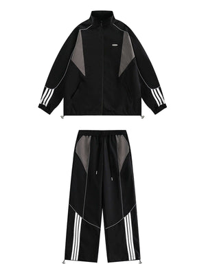 Upgrade your active streetwear look with the Contrast Color Patchwork Track Jacket — a lightweight and functional piece built for movement and modern style. Made from durable polyester, this jacket features reflective stripes for visibility, breathable me