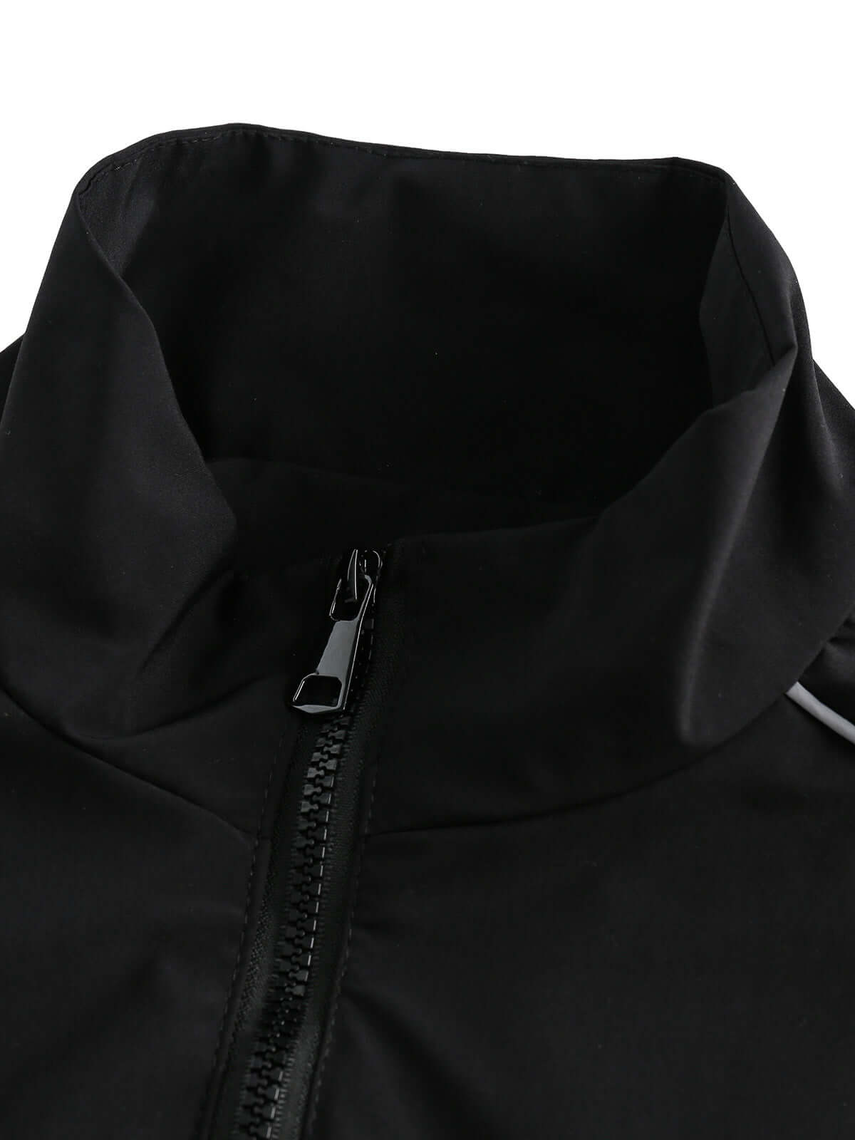 Upgrade your active streetwear look with the Contrast Color Patchwork Track Jacket — a lightweight and functional piece built for movement and modern style. Made from durable polyester, this jacket features reflective stripes for visibility, breathable me