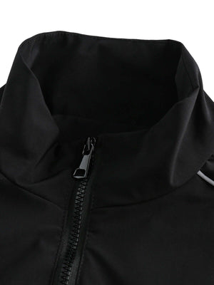 Upgrade your active streetwear look with the Contrast Color Patchwork Track Jacket — a lightweight and functional piece built for movement and modern style. Made from durable polyester, this jacket features reflective stripes for visibility, breathable me