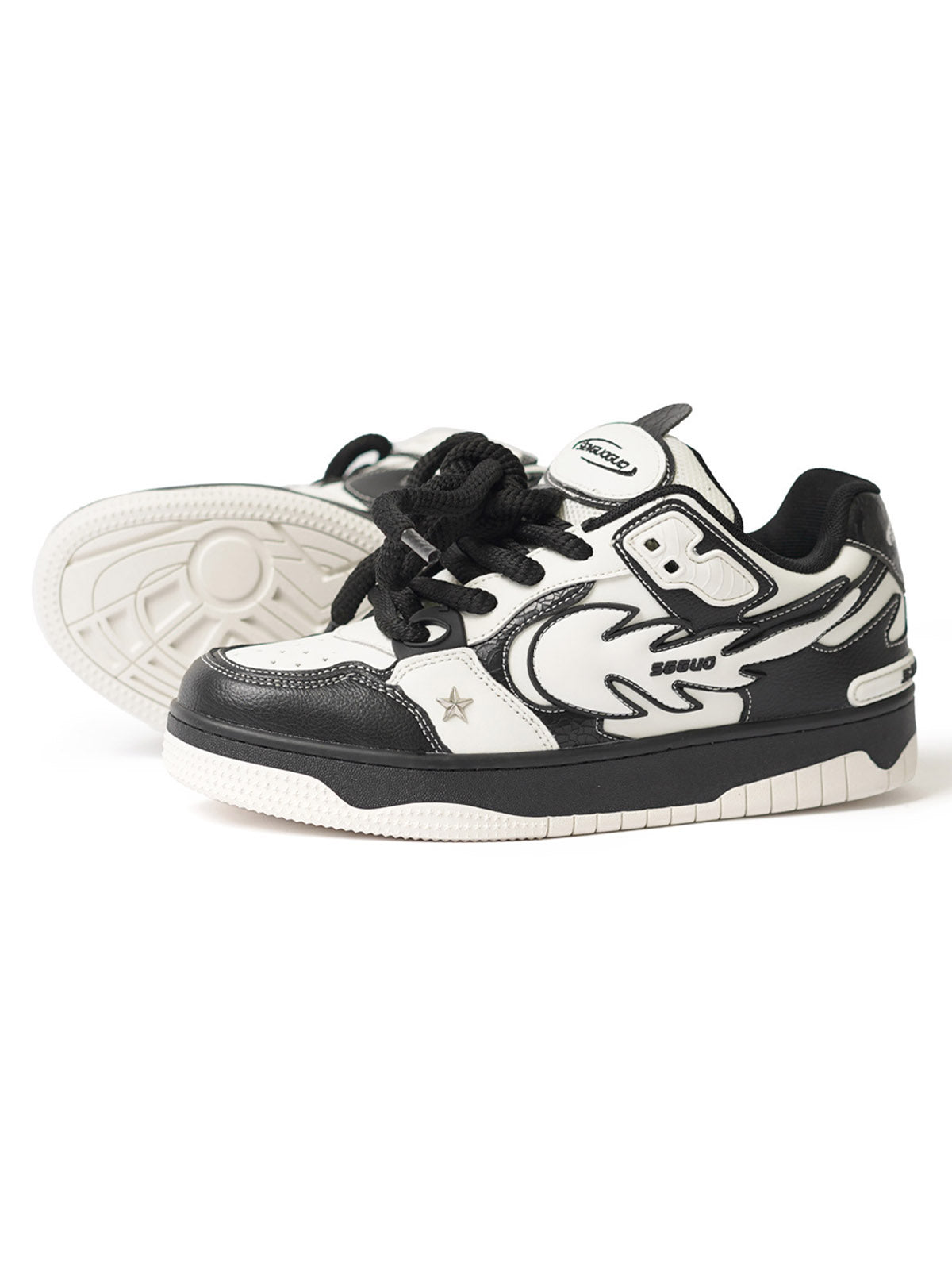 Contrast Color Star Chucky Sneakers Streetwear