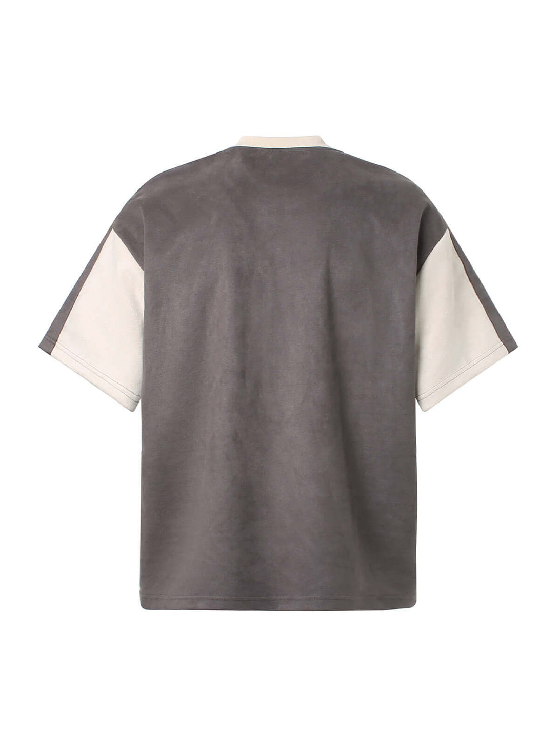 Add edge to your everyday look with the Jersey Deconstructed Contrast Color Stitching T Shirt. Made from a soft, breathable cotton blend, this short-sleeve tee features a modern color-block design and bold graphic branding that captures true streetwear at