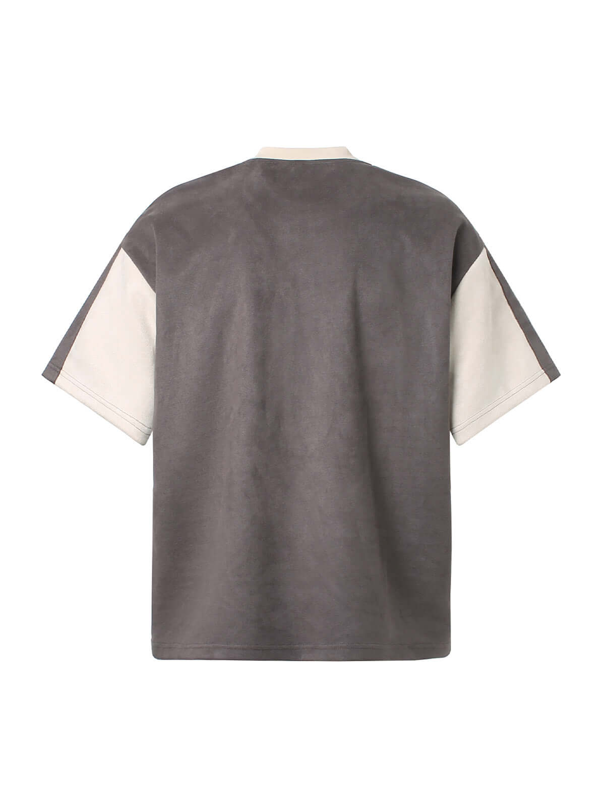 Add edge to your everyday look with the Jersey Deconstructed Contrast Color Stitching T Shirt. Made from a soft, breathable cotton blend, this short-sleeve tee features a modern color-block design and bold graphic branding that captures true streetwear at