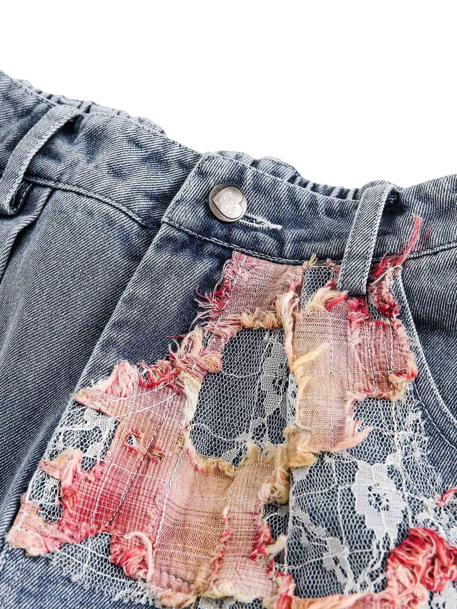 Add a touch of boho charm to your summer look with the Craftsmanship Ripped Floral Denim Shorts. Made from durable denim, these high-waisted shorts feature beautiful floral embroidery and a frayed hem for the perfect blend of femininity and edge. Designed